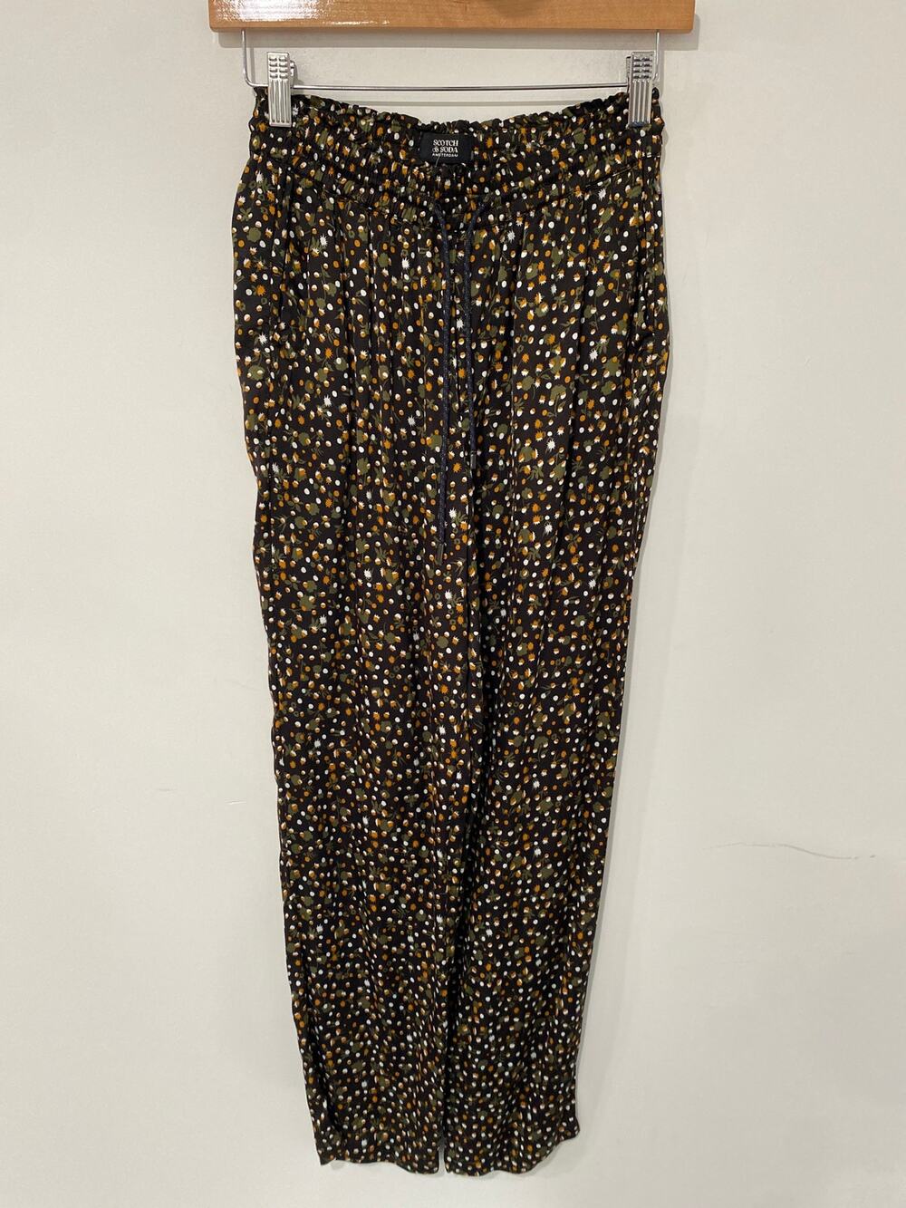 Scotch & Soda Nina Pants Black Pattern Print XS